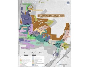 Stallion's Combined Land package in Western Athabasca Basin