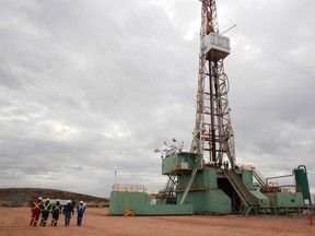 A Precision Drilling Corp. rig near Wiiliston, North Dakota.