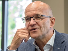 Bombardier Recreational Products Inc. chief executive José Boisjoli at his office in the company headquarters in Valcourt, Que., in 2017.