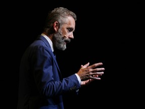 Jordan Peterson speaking at ICC Sydney Theatre in Sydney, Australia, 2019.