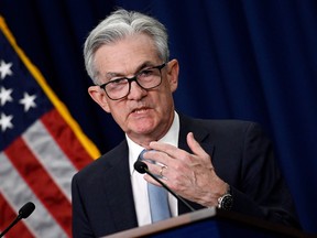 U.S. Federal Reserve Chair Jerome Powell at the Federal Reserve Building in Washington, DC.