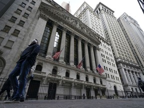 FILE - The New York Stock Exchange is seen in New York, Thursday, Feb. 24, 2022.