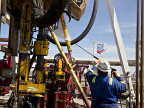 A shale rig worker