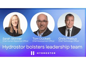 Enhancing Hydrostor's world class executive team
