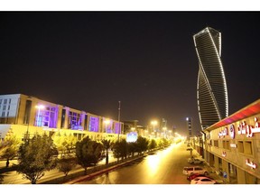 Riyadh at night.