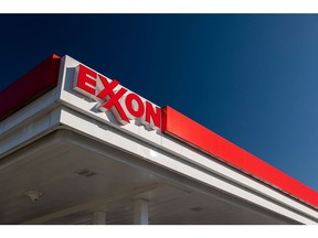 An Exxon Mobil gas station in Mountain View, California.