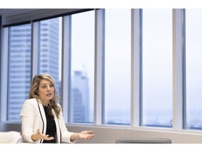 Melanie Joly, Canada's foreign minister, speaks during an interview in Montreal last year.