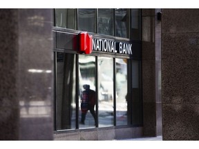 A National Bank of Canada branch in Toronto, Ontario, Canada, on Wednesday, March 8, 2023. Rising rates are expanding Canadian banks' net interest margin, but a flatter and inverted yield curve limits upside, and a peak may come in 2023.