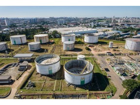 The Petrobras Sao Caetano refinery in Sao Paulo, Brazil, on Tuesday, May 16, 2023. Brazilian oil producer Petroleo Brasileiro SA announced changes to how it sets fuel prices in an effort to help control inflation.