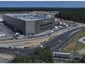 Tesla's plant in Gruenheide, Germany.