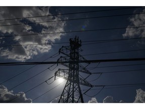 Power lines in Houston, Texas, US, on Thursday, Sept. 7, 2023. Texas declared its first power emergency since a deadly winter storm two years ago and came close to rolling blackouts as soaring temperatures roasted the second-largest US state.