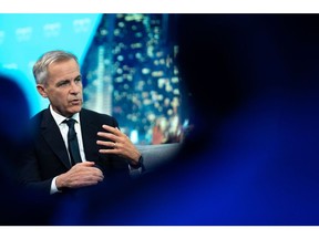 Mark Carney, United Nations special envoy for climate action and finance, during an interview for an episode of "The David Rubenstein Show: Peer-to-Peer Conversations" in New York, US, on Monday, Oct. 2, 2023. Carney, the former Bank of England governor, said he expects the US Federal Reserve to raise interest rates again before the end of the year to help curb inflation.