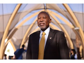 Lesetja Kganyago, governor of South Africa's central banking in Marrakesh, Morocco.