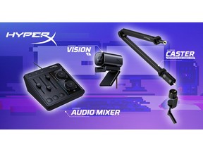 HyperX Unveils First HyperX Webcam and Audio Mixer Plus Industry's First Toolless Spring-Loaded Microphone and Camera Arm as Part of Growing Solutions Lineup for Gaming Creators During HP Imagine 2023