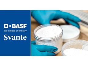 Svante's metal-organic framework (MOF), CALF-28, used for the company's novel carbon capture filter technology, is to be manufactured by BASF at commercial scale.