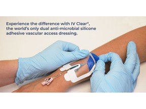 Covalon's IV Clear® dressing is the world's only dual antimicrobial silicone adhesive vascular access dressing.