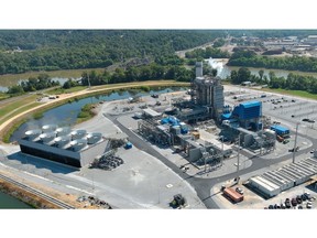 Aerial view of the Lowman Energy Center (LEC), located in Leroy, Alabama.