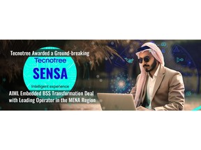 Tecnotree Awarded a Ground-breaking Sensa AIML Embedded BSS Transformation Deal with a Leading Operator in the MENA Region