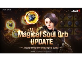 Wemade updated new growth content Magical Soul Orb for its blockbuster MMORPG MIR4. Magical Soul Orbs are items that increase character stats and combat skills.