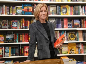 Heather Reisman, Indigo's CEO, is photographed at the retailer's new location in Toronto, on Thursday, Oct. 26, 2023.