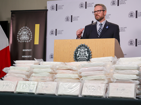 Bag of cocaine seized by police