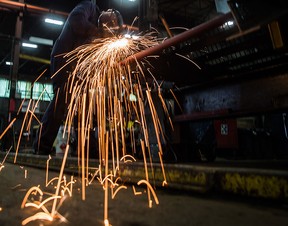 The S&P Global Canada Manufacturing Purchasing Managers' Index in September fell to its lowest level since May 2020.