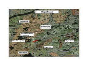MegaLi location map