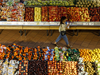 Grocery aisle of fruit