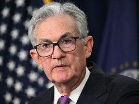 U.S. Federal Reserve chair Jerome Powell will speak later Thursday.