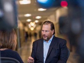 Marc Benioff, chief executive Salesforce.com, says he personally doesn't work well in an office.