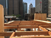 Mass timber construction site