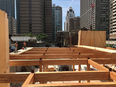 Mass timber construction site