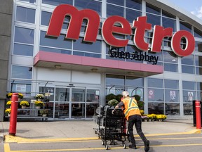 A Metro grocery store in Oakville, Ont.