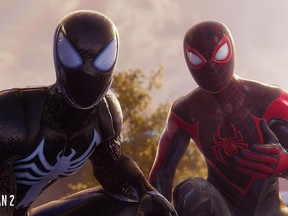 Marvel's Spider-Man 2 lets players take on the roles of both Peter Parker and Miles Morales, switching freely between them to explore the city and complete character-specific missions.