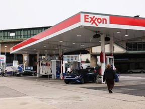 An Exxon Mobil Corp. gas station in New York City.
