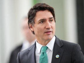 Prime Minister Justin Trudeau arriving at a summit in Ottawa.