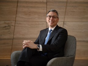 Mike Henry, chief executive officer of BHP Group Ltd., at the company's headquarters in Melbourne, Australia, 2020.