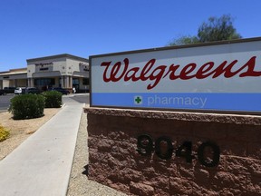 FILE - A Walgreens store is seen, June 25, 2018, in Peoria, Ariz. Some Walgreens pharmacy staff walked off the job this week over concerns that working conditions are putting employees and patients at risk. Organizers on Tuesday, Oct. 10, 2023, estimated that more than 300 Walgreens locations -- out of nearly 9,000 nationwide -- were affected by walkouts planned for Monday, Oct. 9, through Wednesday, Oct. 11. A company spokesperson said "no more than a dozen" pharmacies experienced disruptions.