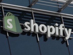 Signage on Shopify's former headquarters in Ottawa.