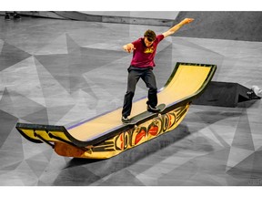 Ryan Lepore skating the Ultimate Canoe at 7 Gen 2022Photo by JWPhotoworks