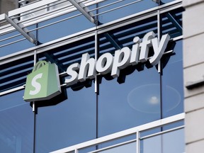 The Ottawa headquarters of Canadian company Shopify is pictured on Wednesday, May 29, 2019.