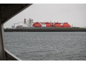 The Arctic Discoverer liquefied natural gas (LNG) tanker, operated by K Line LNG Shipping UK Ltd., sits moored at the Gate LNG terminal in the Port of Rotterdam in Rotterdam, Netherlands, on Thursday, June 8, 2017. Some U.S. cargoes have already reached southern European nations such as Spain, Portugal and Italy.