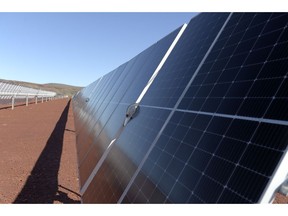 A solar array in Western Australia. Photographer: Carla Gottgens/Bloomberg