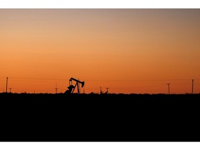A Pioneer Natural Resources pumpjack near Midland, Texas, US, on Wednesday, Oct. 11, 2203. Exxon Mobil Corp. agreed to buy Pioneer Natural Resources Co. for $59.5 billion, the supermajor's largest takeover in more than two decades, as it seeks to become the dominant producer of shale oil. Photographer: Michael Ciaglo/Bloomberg