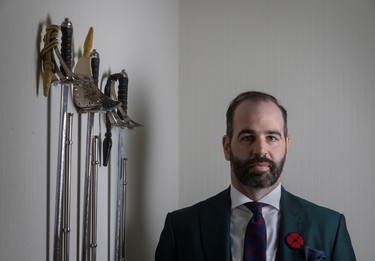 Adam West is a junior lawyer with a part-time army gig as a lieutenant colonel and commanding officer of the Toronto-based Royal Regiment of Canada, an army reserve unit.