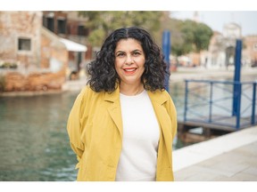 Artist Manal AlDowayan in Venice, 2023. Courtesy of the artist and the Visual Arts Commission, the Commissioner for the National Pavilion of Saudi Arabia