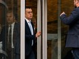 Binance chief executive Changpeng Zhao leaves the U.S. District Court on Tuesday in Seattle. Zhao pleaded guilty to a money-laundering charge.