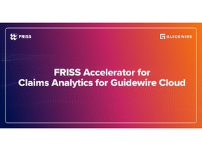 "FRISS's Accelerator for Claims Analytics for ClaimCenter Cloud brings FRISS capabilities and insights directly into ClaimCenter, improving the adjuster and customer experience," said Will Murphy, Vice President, Global Solution Alliances, Guidewire.