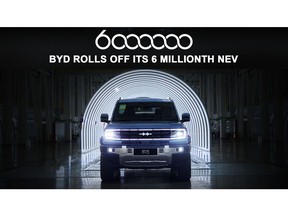 BYD's 6 Millionth New Energy Vehicle Rolled Off