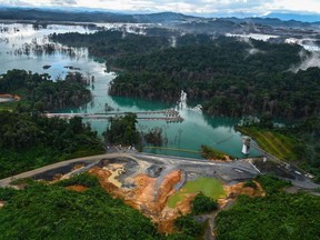 An aerial view of the Cobre Panama mine.